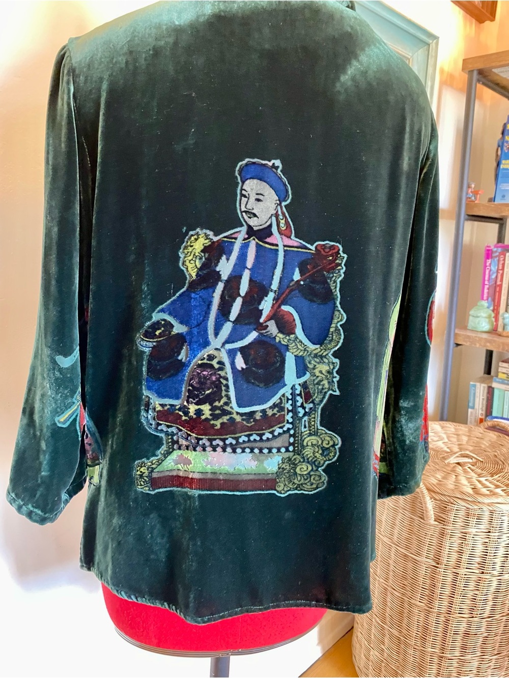 Velvet Green Vintage Top - Picture 5 of 10